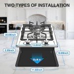 12-Inch 2-Burner Portable Gas Cooktop