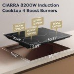 CIARRA 30-Inch 4-Burner Induction Cooktop