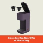 BELLA Single Serve Coffee Maker, K Cup & Ground