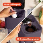 BELLA Single Serve Coffee Maker, K Cup & Ground