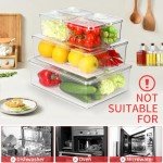 14 Stackable Refrigerator Containers with Lids