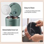 CHACEEF 2-Cup Mini Rice Cooker with Steamer