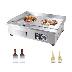ExGizmo 22" Electric Countertop Griddle with Temperature Control