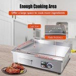 ExGizmo 22" Electric Countertop Griddle with Temperature Control