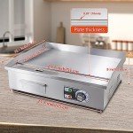 ExGizmo 22" Electric Countertop Griddle with Temperature Control