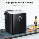 Xbeauty Portable Ice Maker - 9 Bullet Ice in 6 Mins