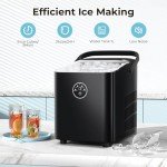 Xbeauty Portable Ice Maker - 9 Bullet Ice in 6 Mins