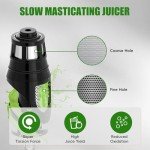 WHUTO Cold Press Masticating Juicer - Gold