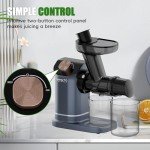 WHUTO Cold Press Masticating Juicer - Gold