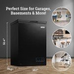 Igloo 3.5 Cu. Ft. Black Chest Freezer