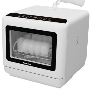 AooDen Portable Countertop Dishwasher with Tank