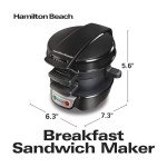 Hamilton Beach Breakfast Sandwich Maker - Black