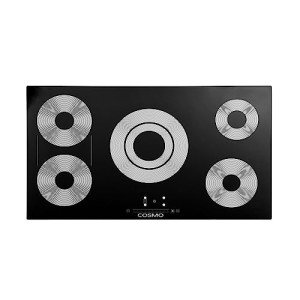 COSMO 36" Electric Ceramic Glass Cooktop, Black