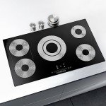 COSMO 36" Electric Ceramic Glass Cooktop, Black