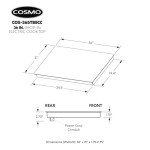 COSMO 36" Electric Ceramic Glass Cooktop, Black