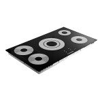 COSMO 36" Electric Ceramic Glass Cooktop, Black