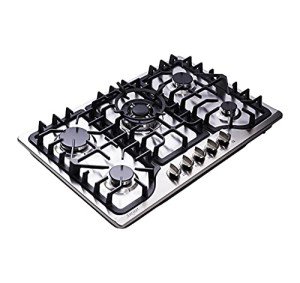 Anlyter 30" 5-Burner Stainless Steel Gas Cooktop
