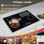 30-Inch ECOTOUCH Electric Cooktop with 4 Burners