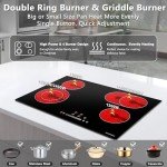 30-Inch ECOTOUCH Electric Cooktop with 4 Burners