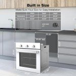 24" Electric Wall Oven with 5 Cooking Functions
