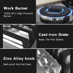 KOXKING 36" Stainless Steel Gas Cooktop with 5 Burners