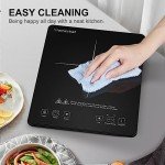 AMZCHEF 1800W Portable Induction Cooktop Burner