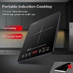 AMZCHEF 1800W Portable Induction Cooktop Burner