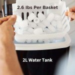 Silonn Portable Countertop Ice Maker - 26lbs Daily