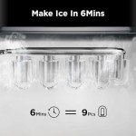 Silonn Portable Countertop Ice Maker - 26lbs Daily