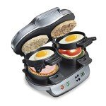 Hamilton Beach Dual Breakfast Sandwich Maker, Silver