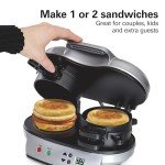 Hamilton Beach Dual Breakfast Sandwich Maker, Silver