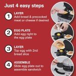 Hamilton Beach Dual Breakfast Sandwich Maker, Silver