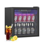 Stopsad 60 Can Mini Beverage Refrigerator, Black