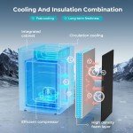 EUHOMY 4.4 Cu.Ft Mini Fridge with Freezer