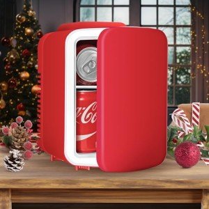 HealSmart 4L Portable Mini Fridge - Red