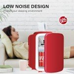 HealSmart 4L Portable Mini Fridge - Red