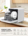 Silonn Portable Countertop Dishwasher with 6 Wash Programs