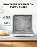 Silonn Portable Countertop Dishwasher with 6 Wash Programs
