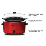 XL Jumbo Electric Slow Cooker - 8.5 Qt, Red