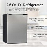 Igloo 2.6 Cu.Ft. Compact Refrigerator with Freezer