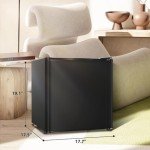 Kismile 1.6 Cu.ft Mini Fridge with Freezer