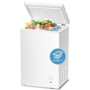 R.W.FLAME 2.8 Cu Ft Chest Freezer with Basket