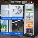 BODEGA Commercial Glass Door Beverage Refrigerator 18.1 Cu.Ft