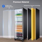 BODEGA Commercial Glass Door Beverage Refrigerator 18.1 Cu.Ft