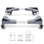 Weibida Adjustable Dolly Cart with Locking Wheels