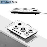 Kyerbaino 30" Stainless Steel 5-Burner Gas Cooktop