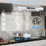 ARLIME 36" Stainless Steel Under Cabinet Range Hood