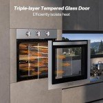 Empava 24-Inch Electric Wall Oven, Stainless Steel