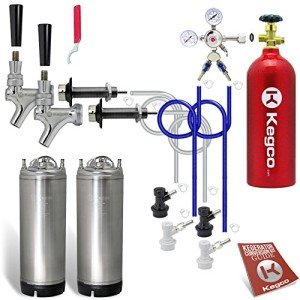 Kegco 2-Tap Chrome Kegerator Kit