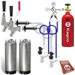 Kegco 2-Tap Chrome Kegerator Kit